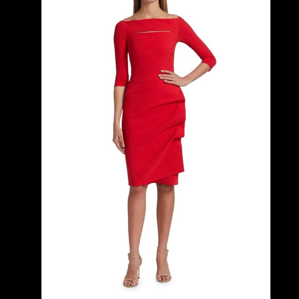 Chiara Boni La Petite Robe
Kate Ruffled Three-Quarter Sleeve Bodycon Dre…